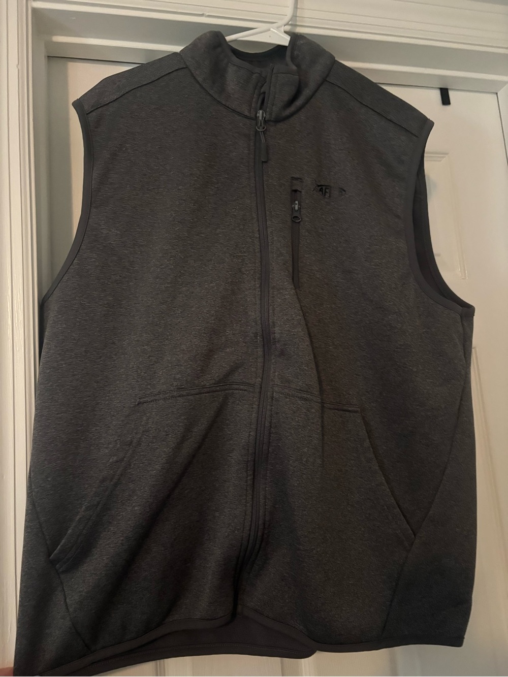 AFTCO Men's Charcoal Full-Zip Performance Vest
